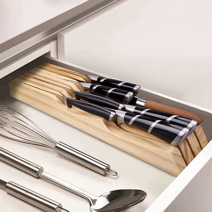 Wooden Kitchen Knife Holder Gha