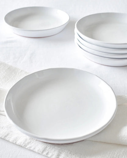 6Pc Set Round Saucer Salad Dinner Plates
