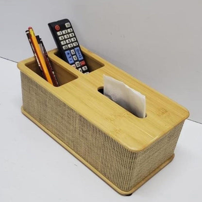 Woven Rattan Serviette  Pen Holder