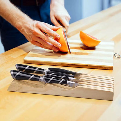 Wooden Kitchen Knife Holder Gha