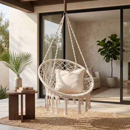 Macrame Hammock  Outdoor Garden Swing Chair