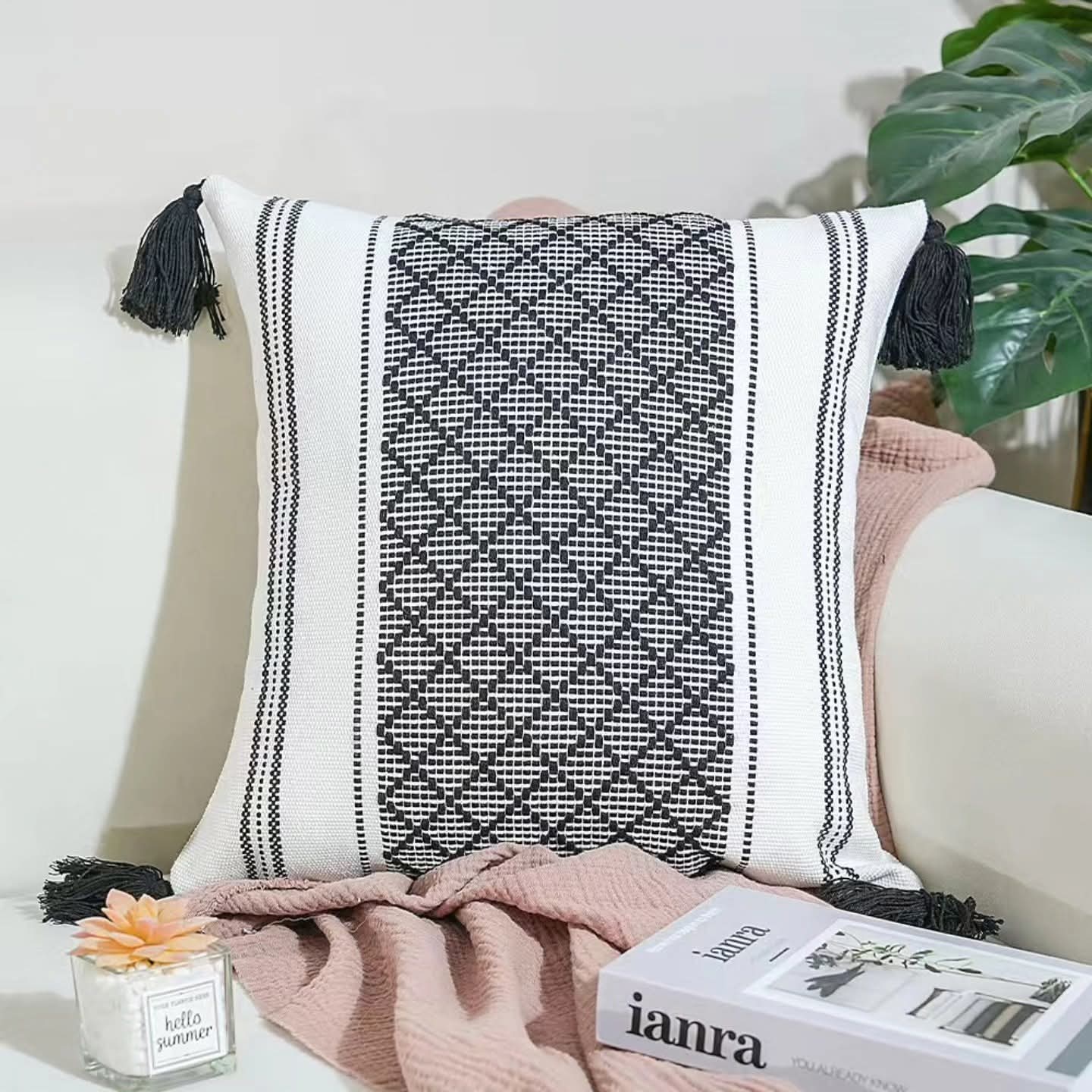 Woven bohemian throw  covers