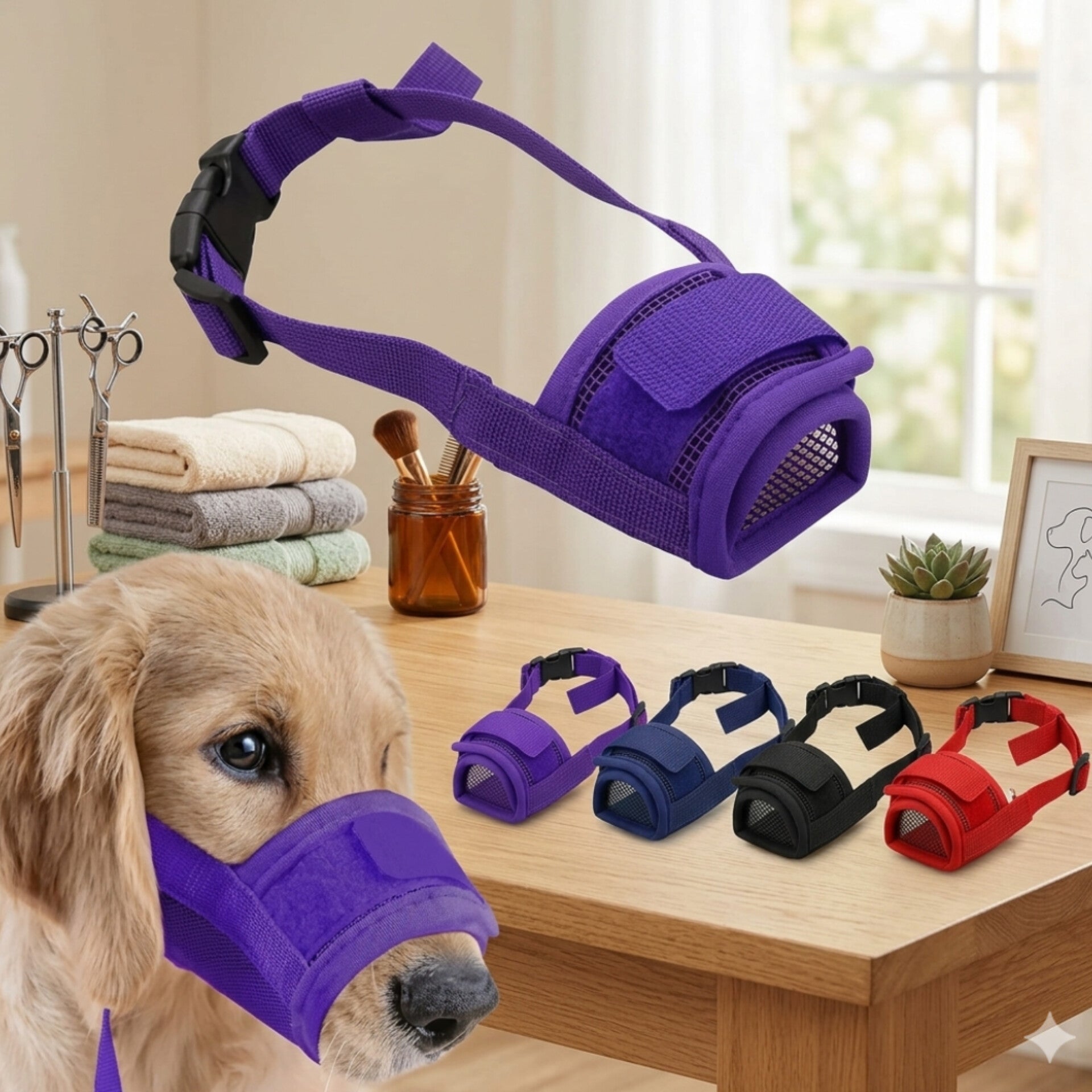 Mesh Dog Muzzle for Small and Medium Breeds