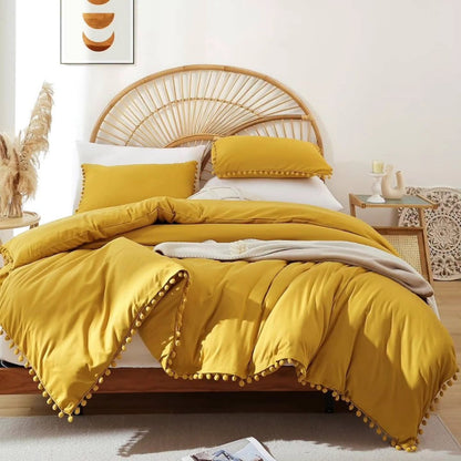 Pom Pom Duvet Cover Set - 6x6 / 6x7