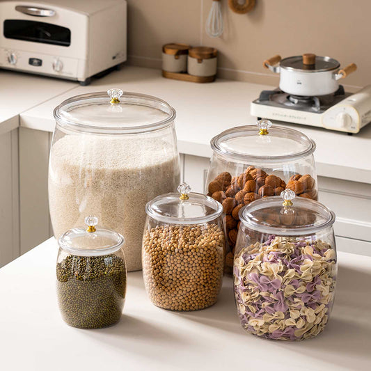 Transparent  Sealed Storage Jars