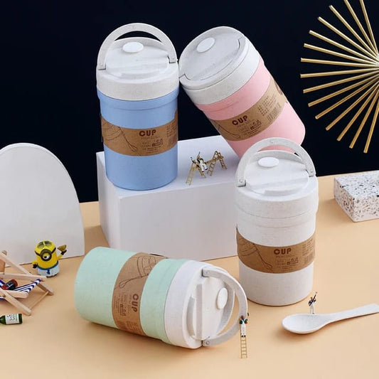 350ml wheat straw soup cup