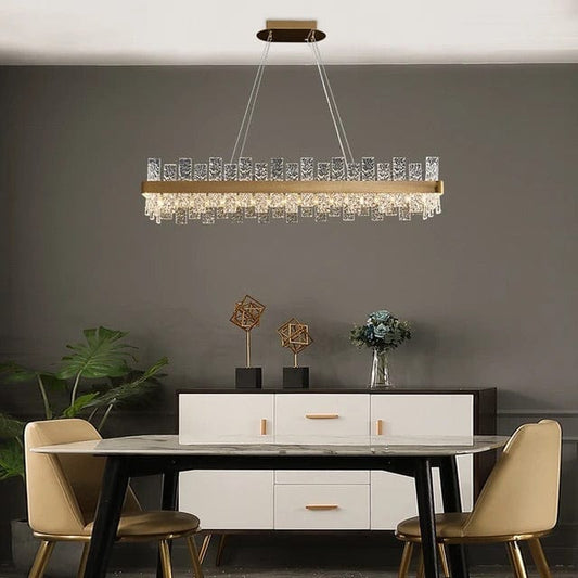 Multifaceted crystal chandelier