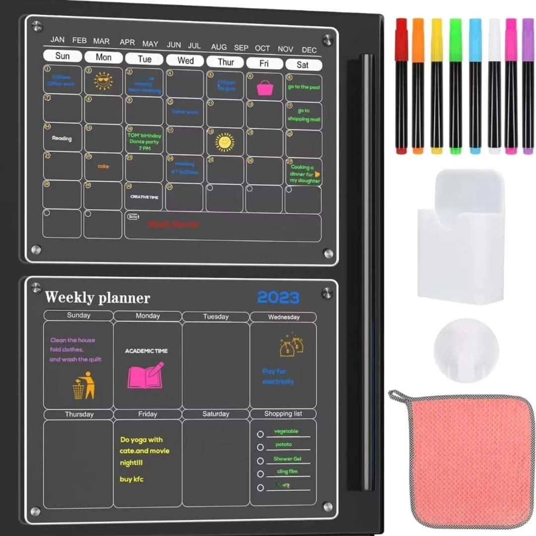 2pc magnetic  fridge planner
