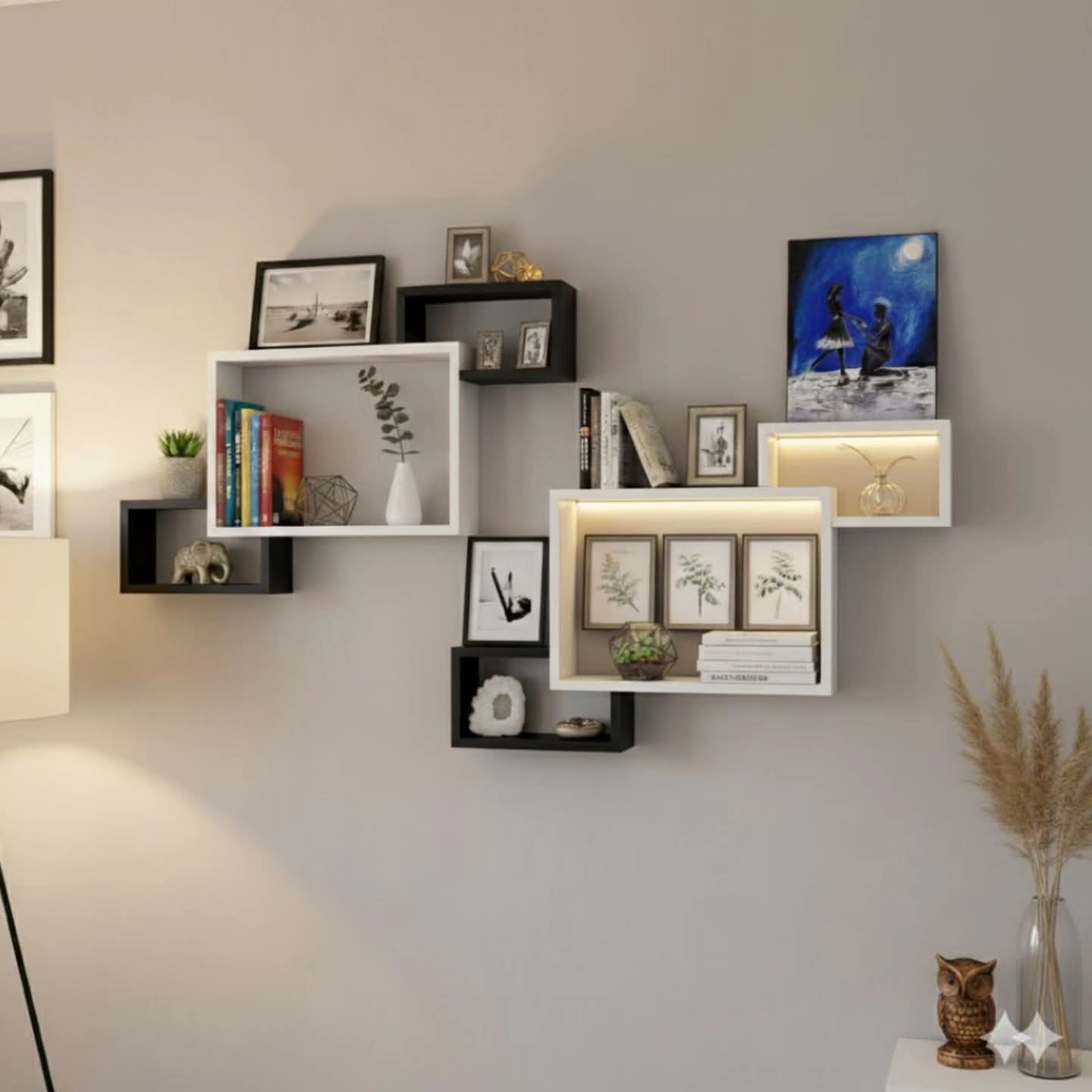 3pcs connecting boxes shelves