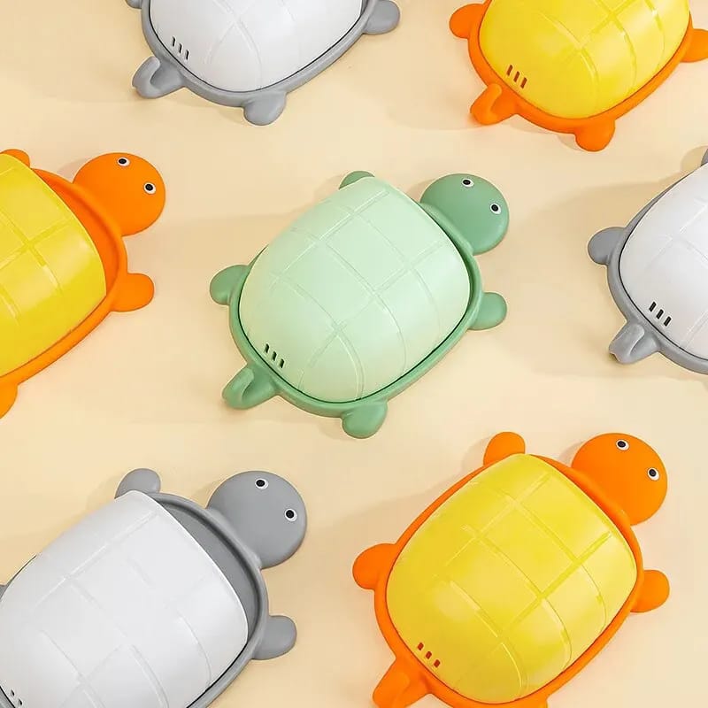 Turtle-shaped storage box