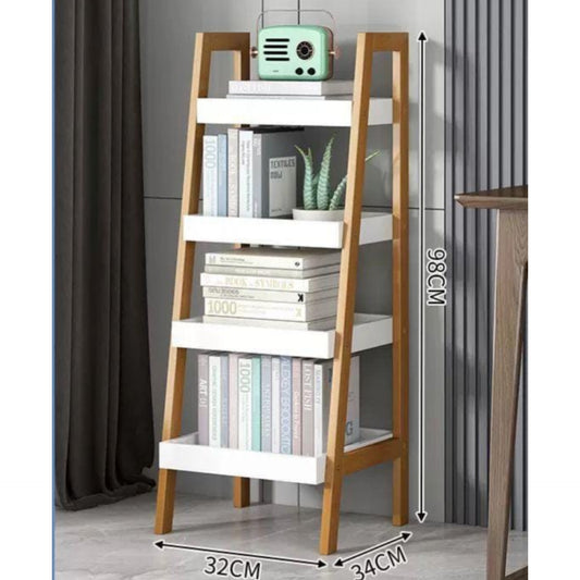 4 Tier Wooden Shelf Rack