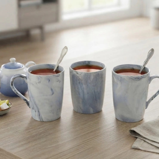 6Pcs Marble Ceramic Mugs