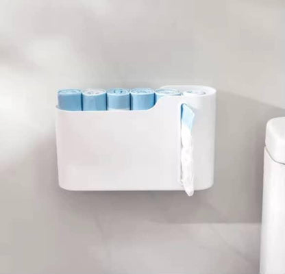 Wall mounted garbage bag dispenser