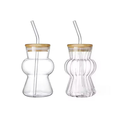 500ml juice cup with straw