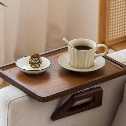 Foldable Wooden sofa armrest tray
