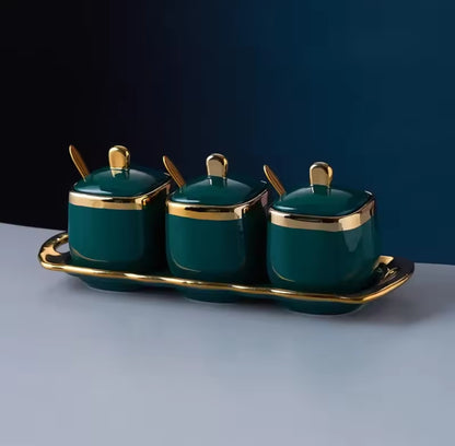 3pc  ceramic cannisters set