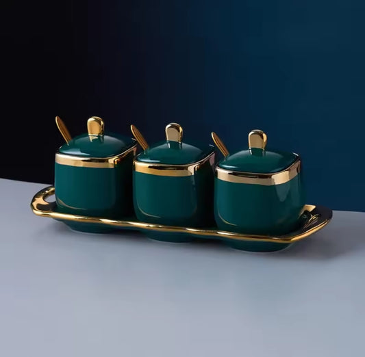 3pc  ceramic cannisters set