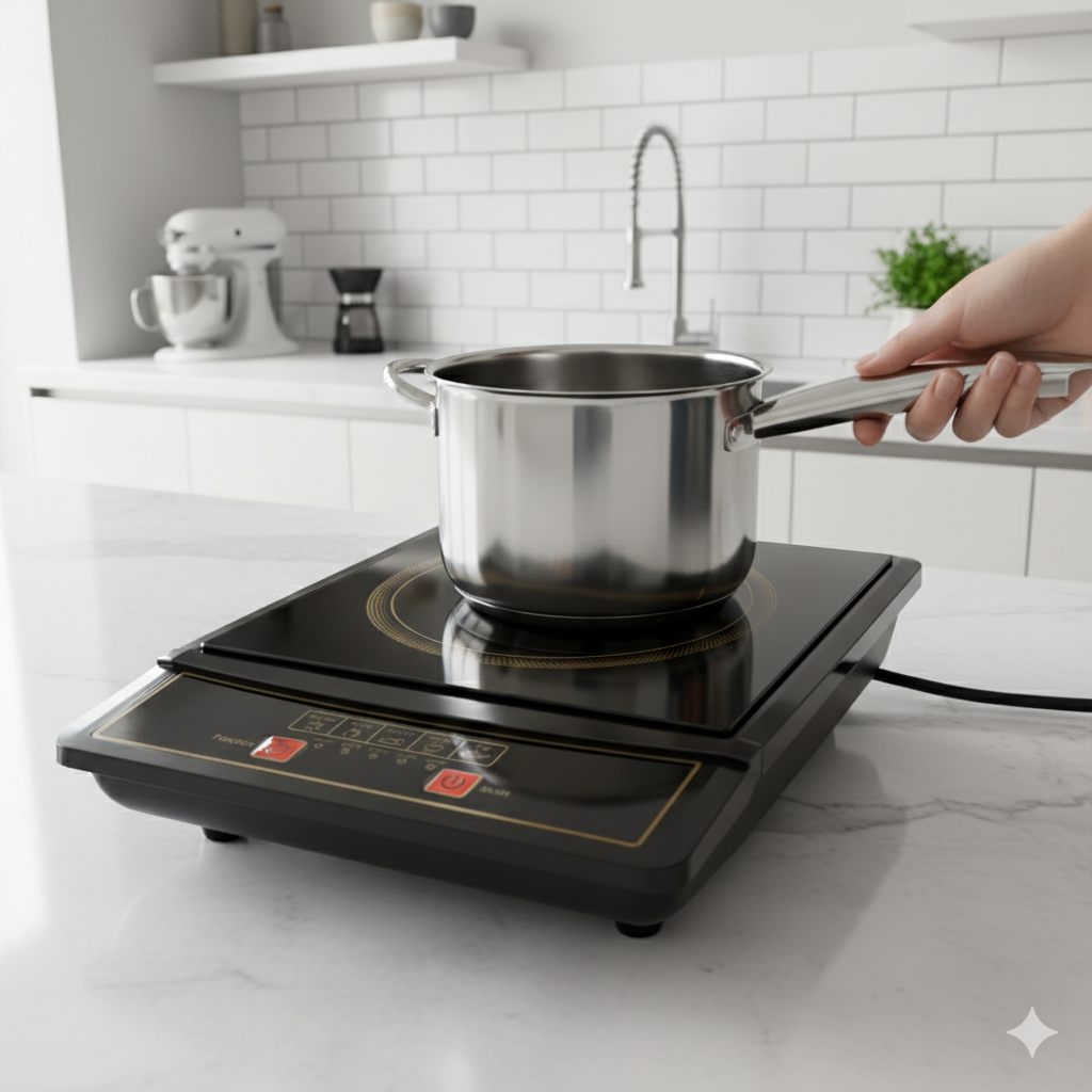 Single plate induction cooker