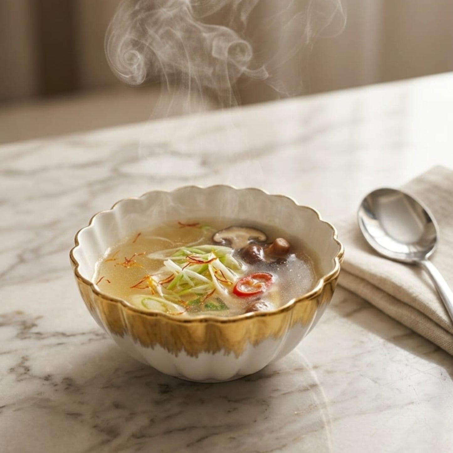Set of 6 Shell Round Soup Bowl