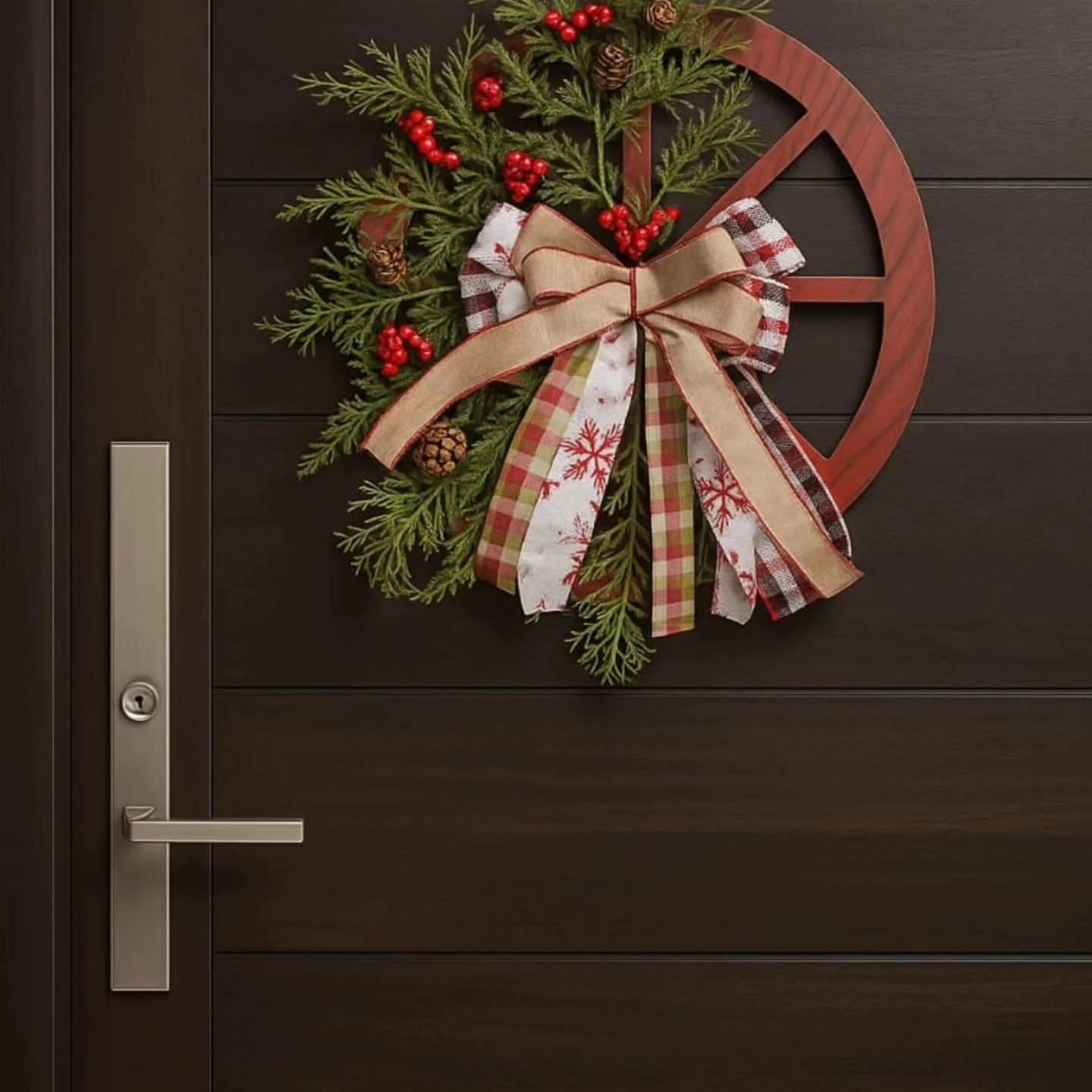 Rustic Christmas wreath