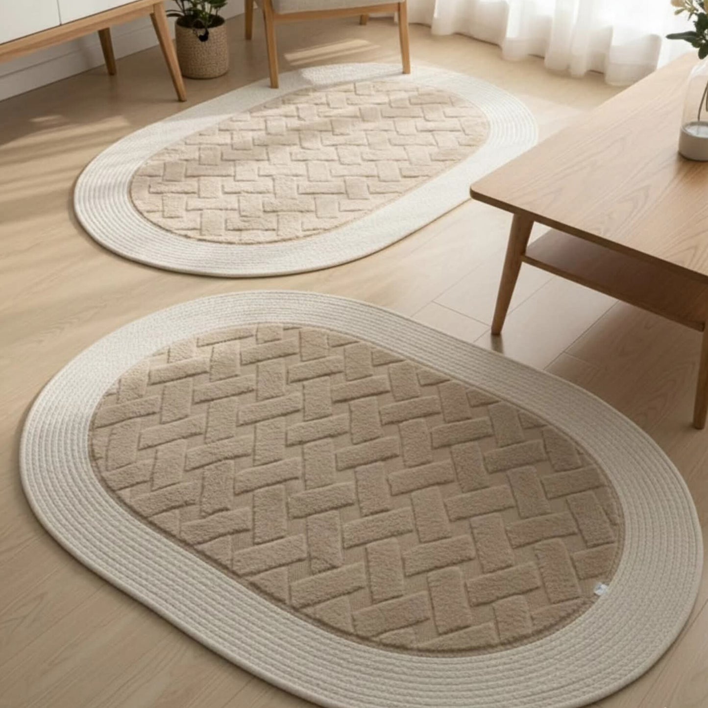 Woven Rattan Rug