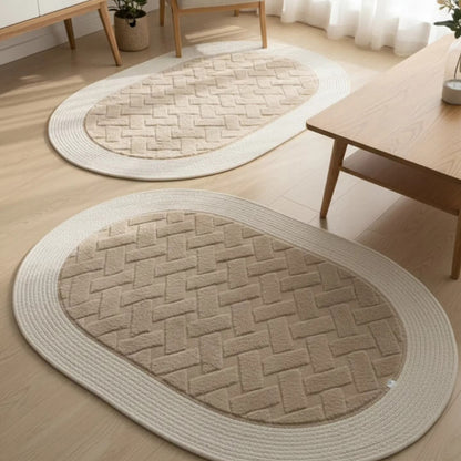 Woven Rattan Rug