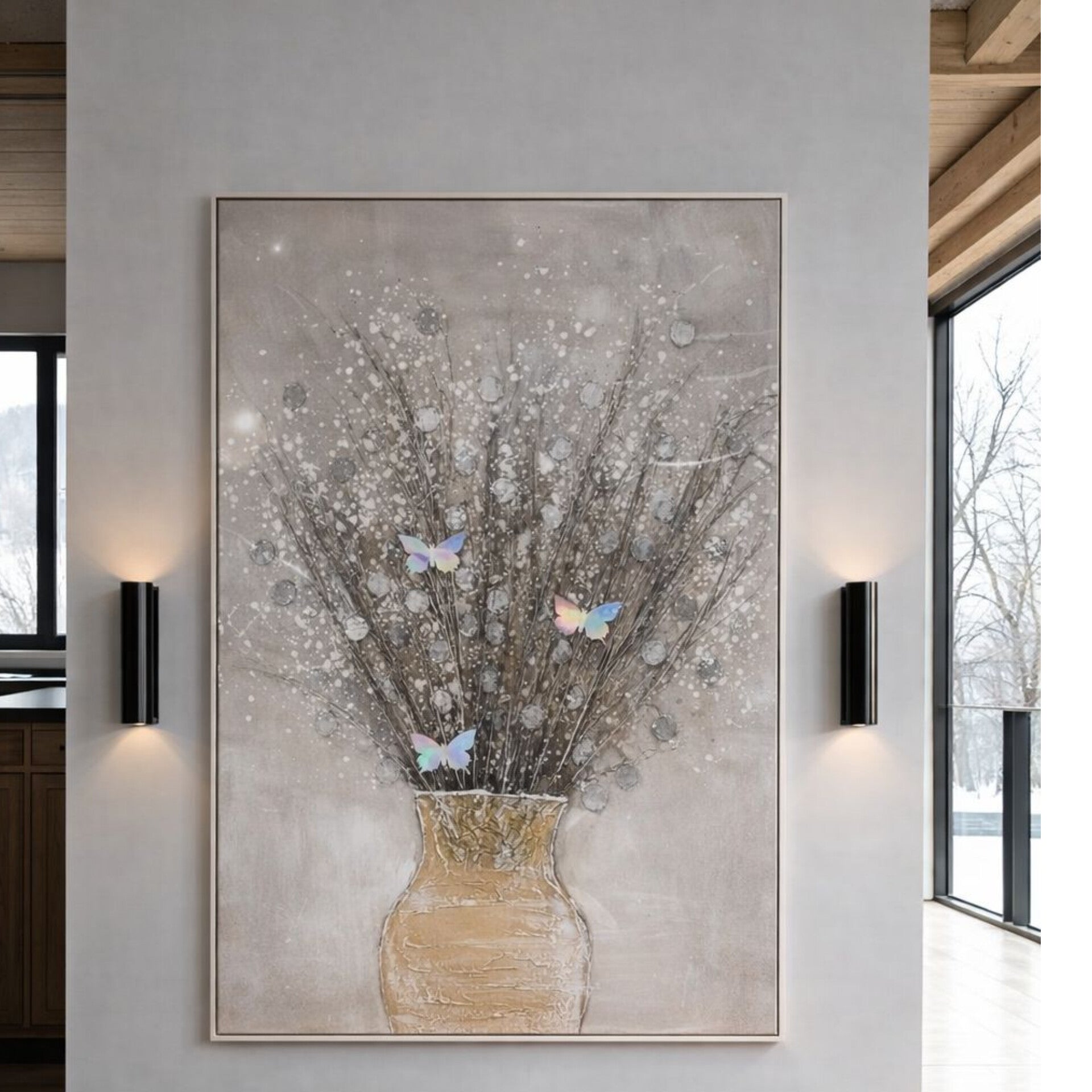 Floral Vase Canvas Wall Art