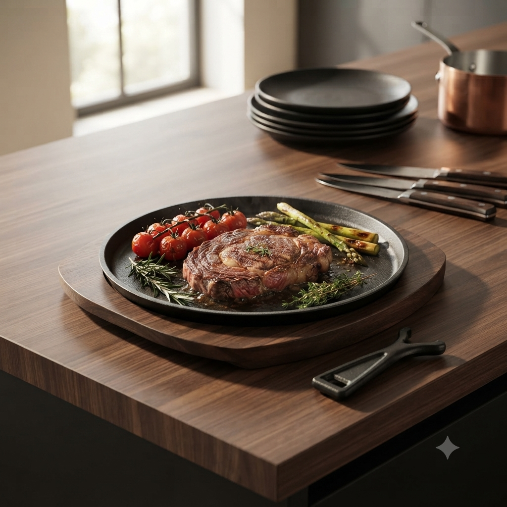 HM-BA790 BA  Round Heavy Duty Sizzling  Platter 30cm