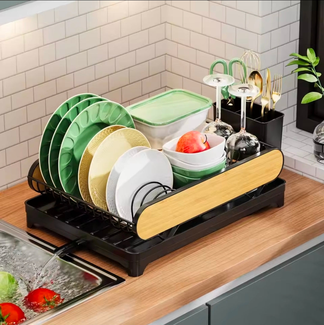 Black Dish Drainer Organizer 