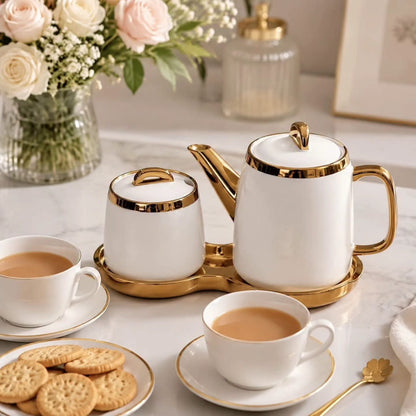 2Pc Kettle and Sugar Dish