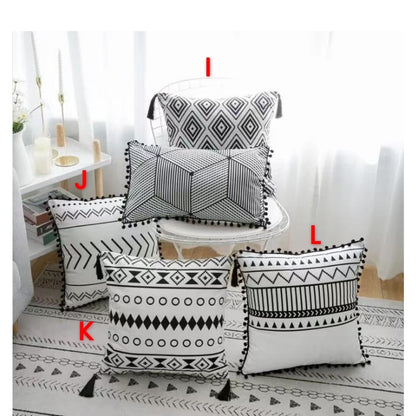 Cotton throw pillow covers