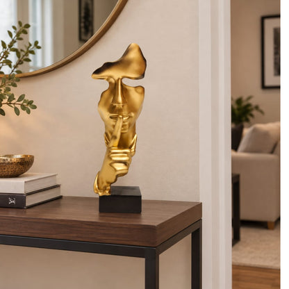 Resin Silent Man Statue Sculpture
