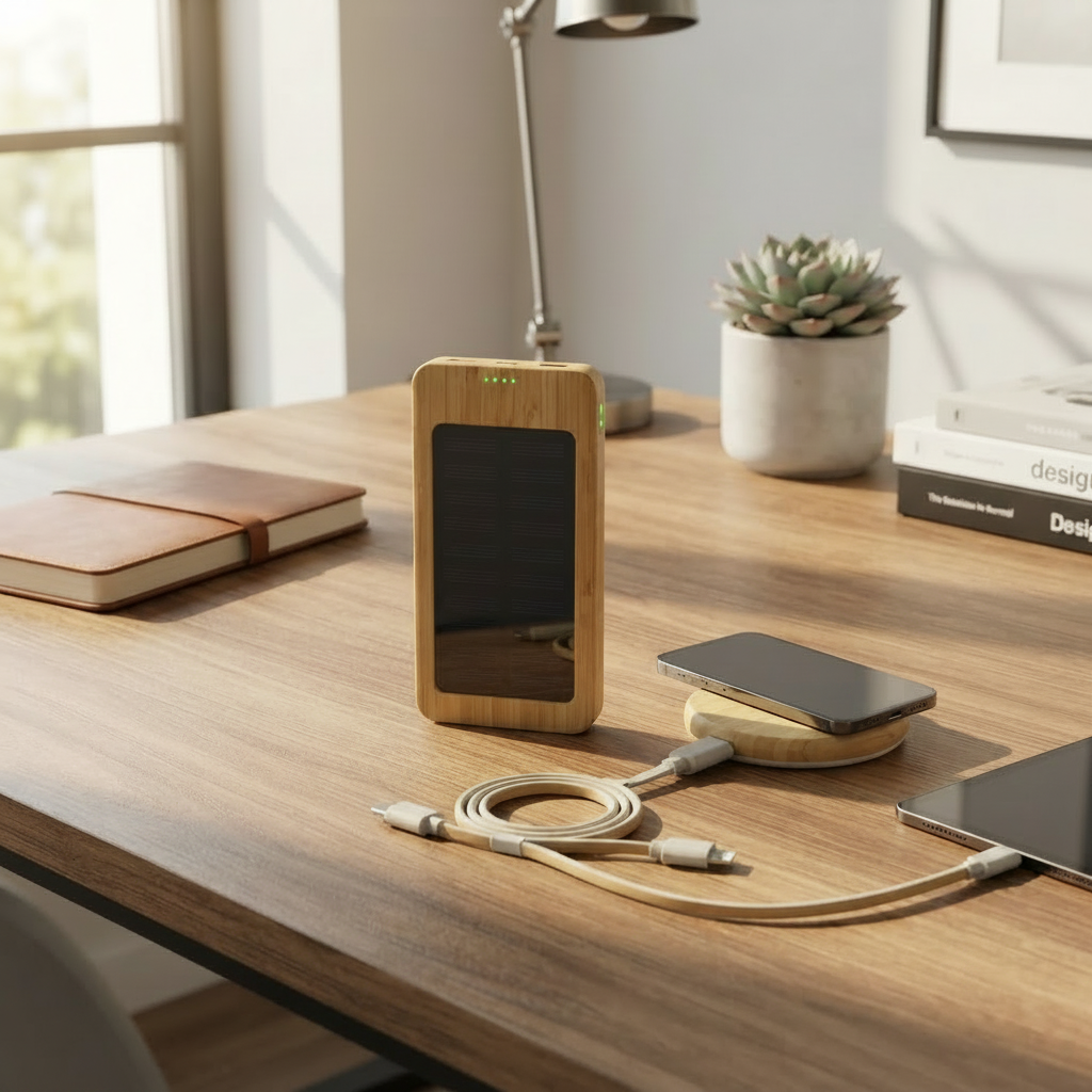 10000mAh Wooden Power Bank
