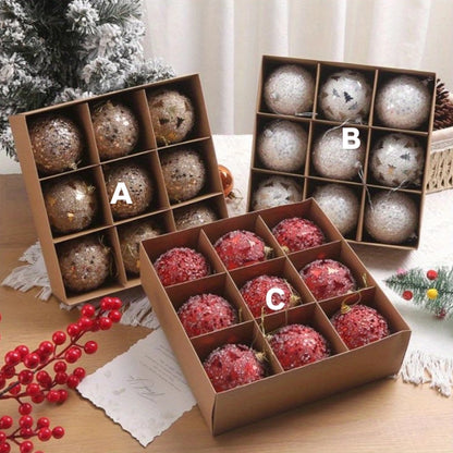 9pcs set high quality christmas ball