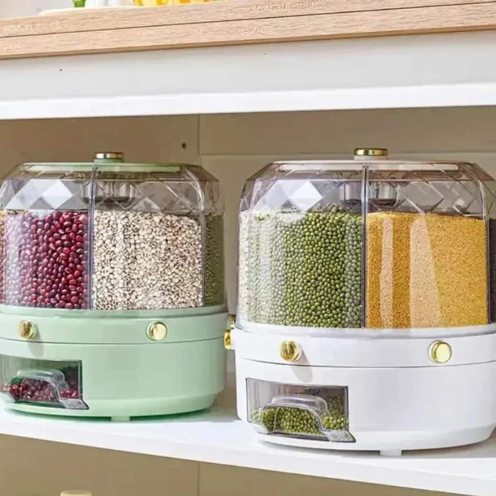 360° Rotating sealed cereal dispenser