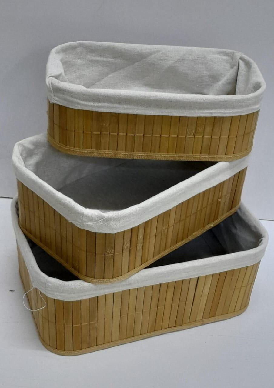3 in 1 Rattan storage baskets