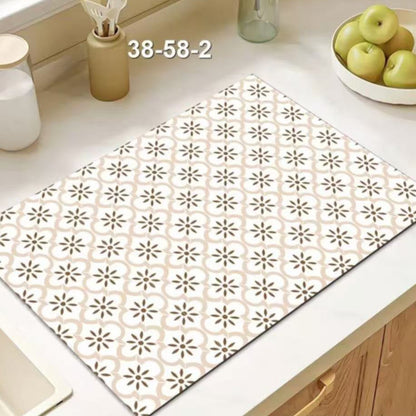 Super Absorbent Nonslip Drain Dish Drying mat