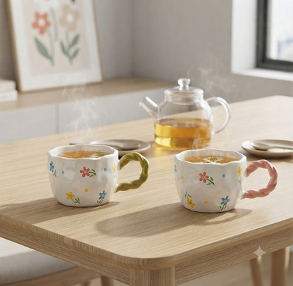 Floral Ceramic Mugs