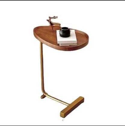 C shaped side table end table