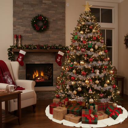 Christmas Knitted Tree Skirt