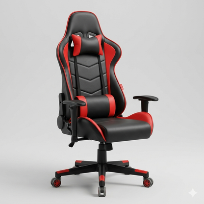Gaming Chair with Backrest Pillow