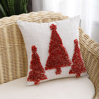 Christmas Tufted Cushion Cover Linen