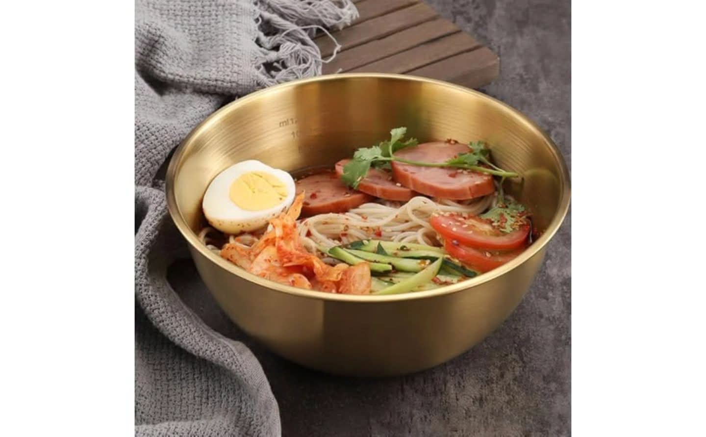 3 Litre Gold Stainless Steel Bowl