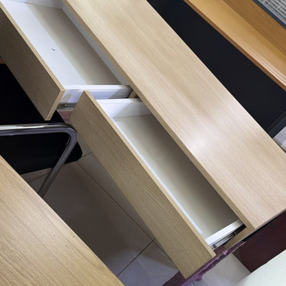 1.2M Wooden Desk with Two Drawers