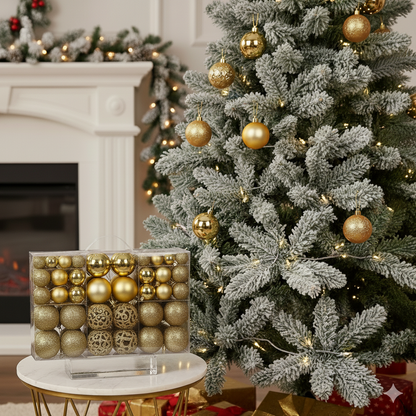 100 Christmas balls