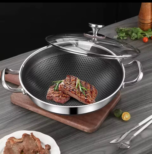 Signature stainless wok pan