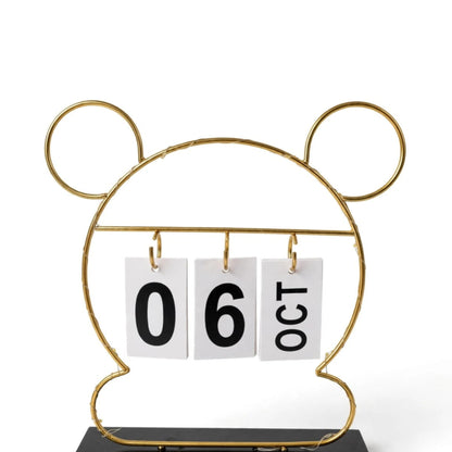 Cute Gold Calendar