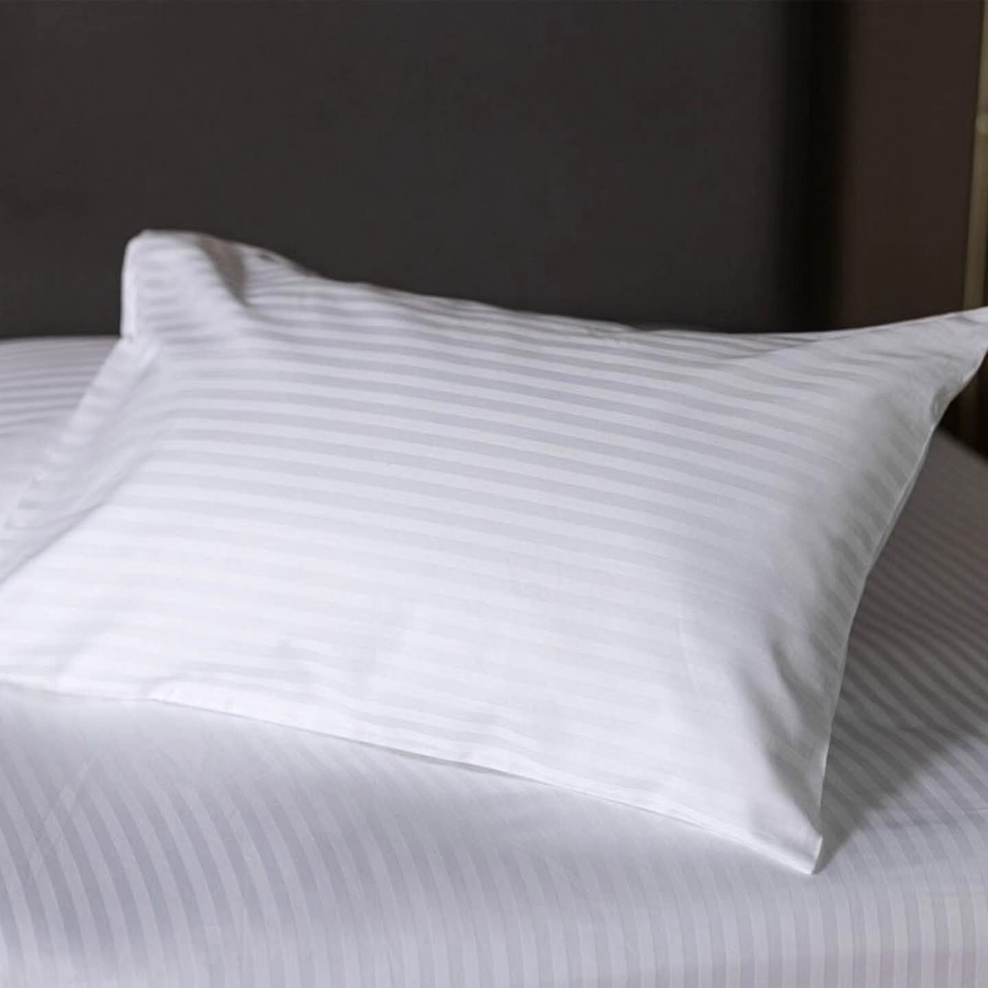 Pair of white pillow cases