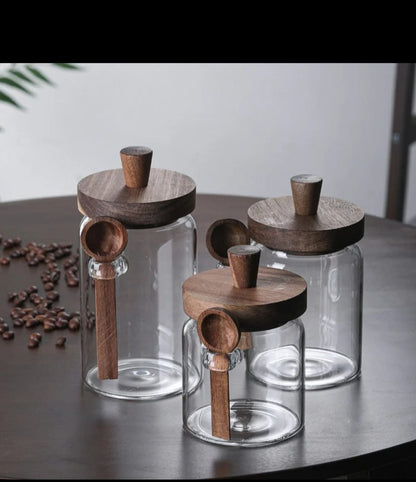 Glass sealed storage Jars