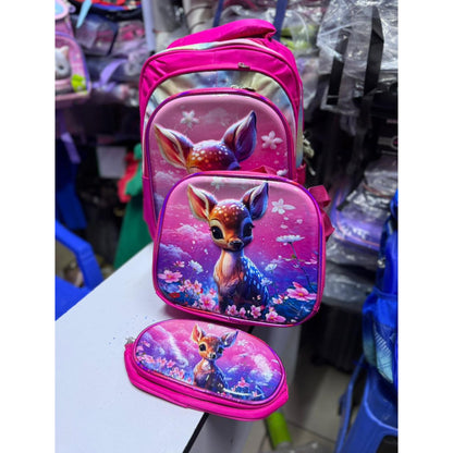 3 in 1 cartoon themed school bag